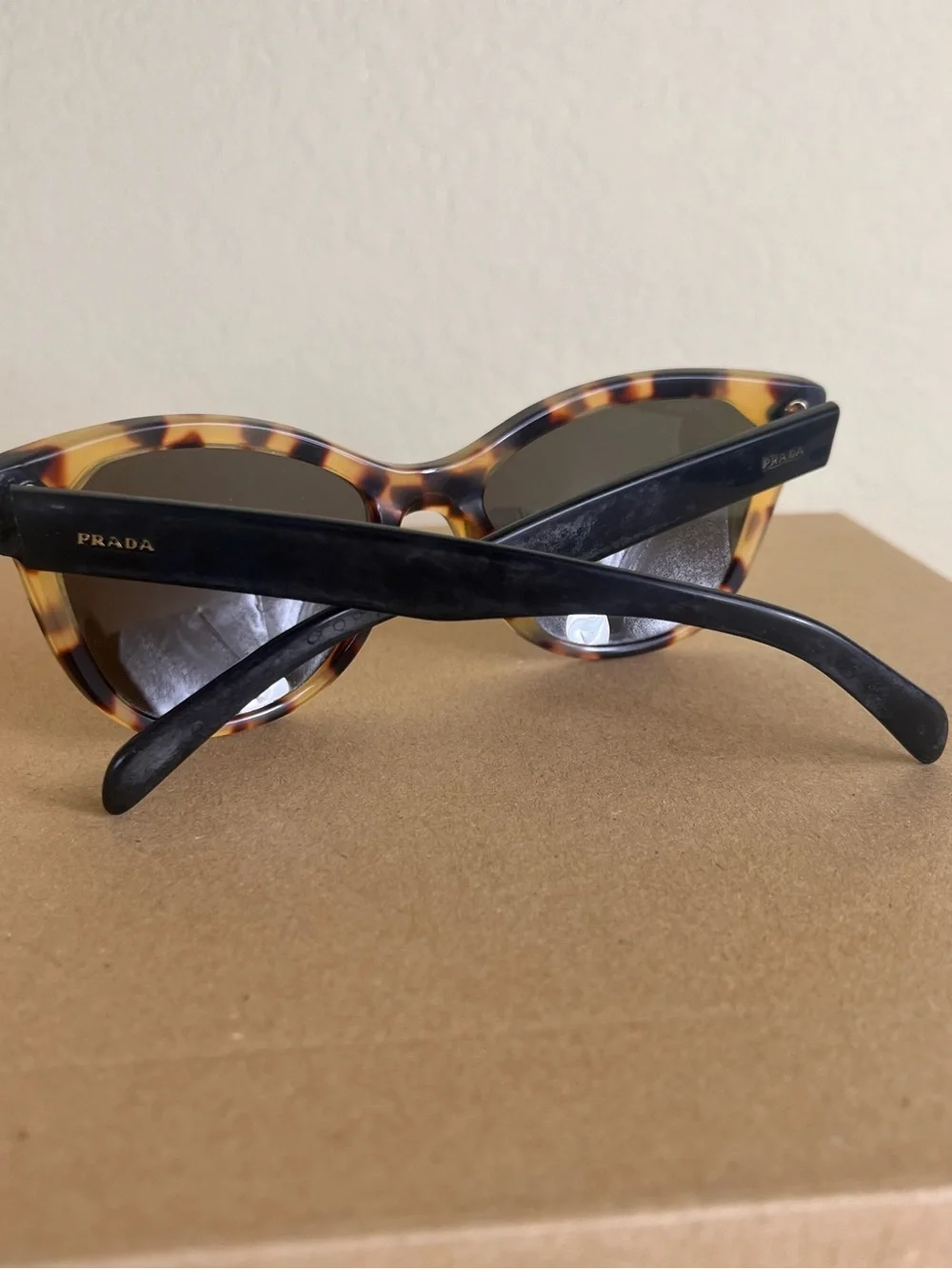 Prada Tortoiseshell / Tortoise Havana Cat-Eye Sunglasses
